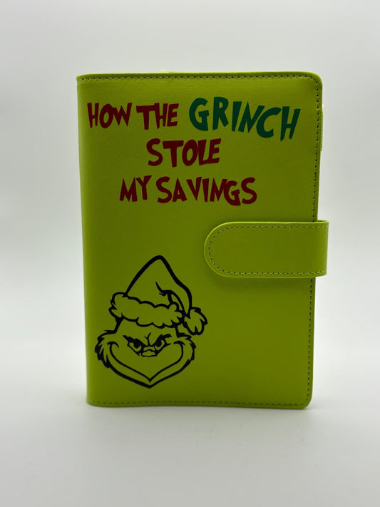 How the Grinch Stole Christmas Savings Budget Binder / Savings A6 Binder 5x7 / Budget Planner / Grinch Budget Book / Grinchmas